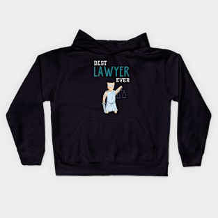 Best lawyer ever illustration Kids Hoodie